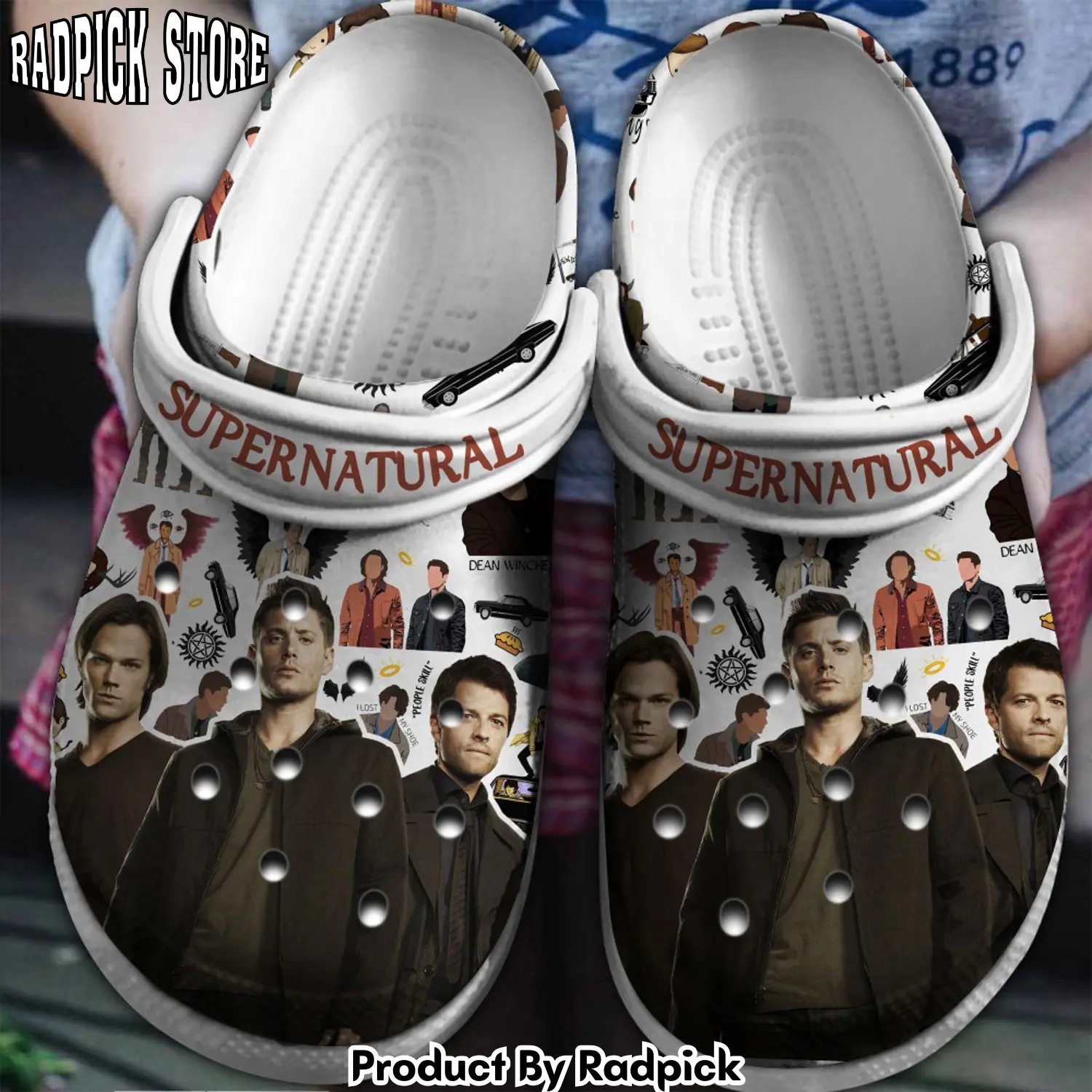 Radpick supernatural tv series clogs shoes comfortable for men women 3f6 rp6521024